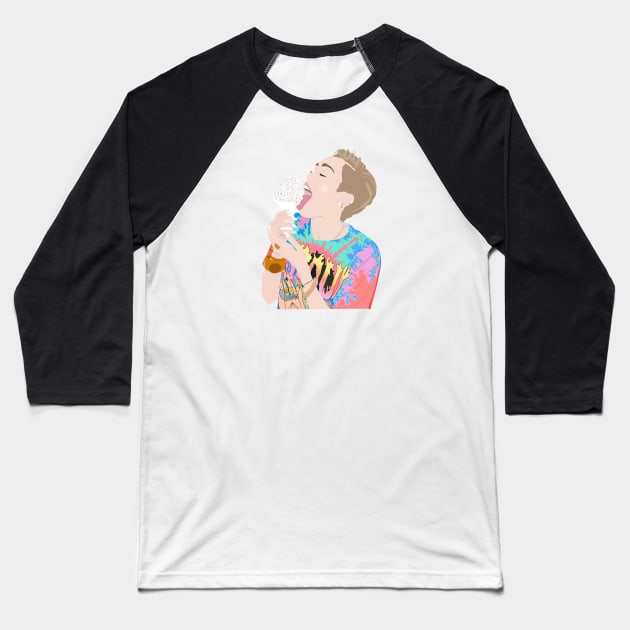 Miley Cyrus Baseball T-Shirt by ShayliKipnis